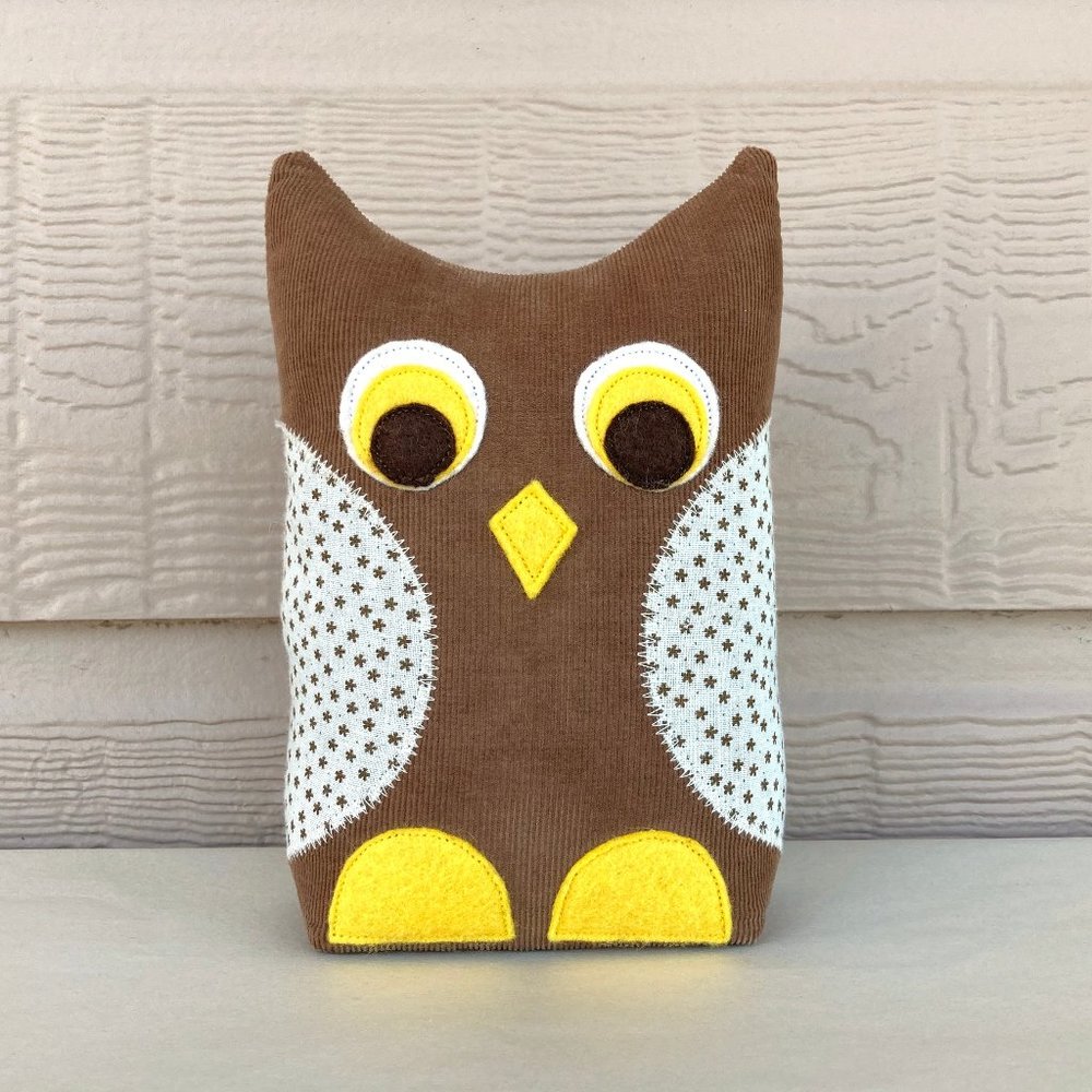 Brand new handmade owl doorstop, Owl bookend, Unique door weight, Cute doorstop